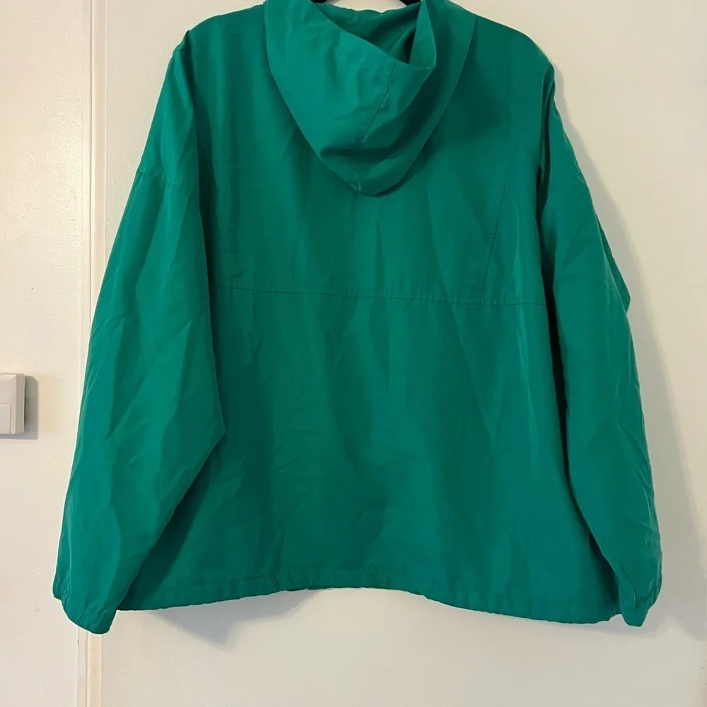 IZOD green hooded pullover anorak jacket size XL (Q107)